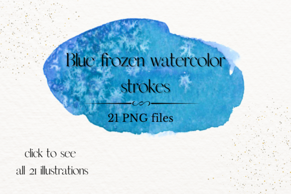 Blue Colour Watercolor Splashes: A Versatile Illustration for Handmade Creations
