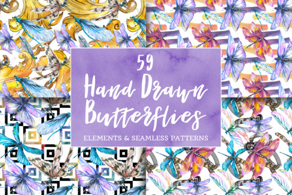Dragonfly Illustration Watercolor: A Versatile Graphic Design Asset for Crafters