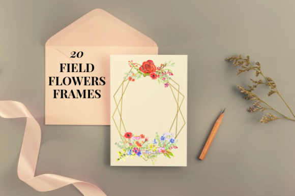 Field Flowers Watercolor Illustrations for Professional Design Projects
