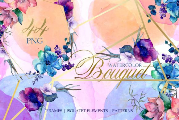 Flower Heaven Watercolor: A Versatile Illustration for Branding and Marketing