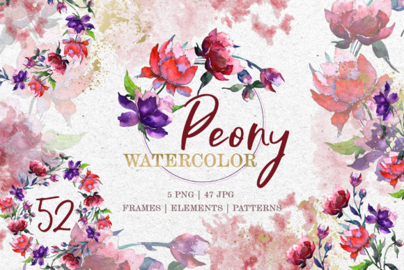 Peony Tenderness Watercolor: A Soft Touch for Creative Illustrations
