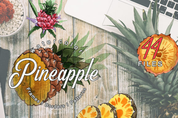 Pineapple Watercolor: A Vibrant Illustration for Creative Marketing
