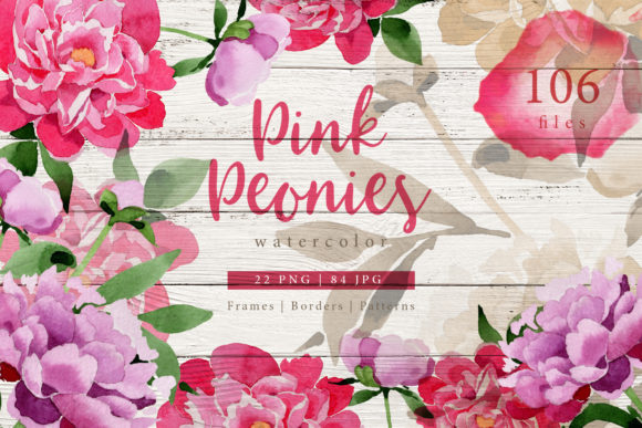 Pink Peonies Watercolor: A Versatile Illustration for Modern Branding